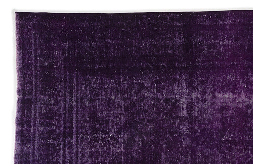 Epir Purple Vintage Wool Handmade Area Rug 9'0" x 12'6"