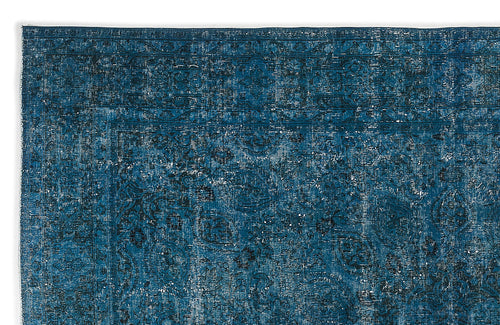 Epir Turquoise Vintage Wool Handmade Area Rug 9'6" x 12'3"