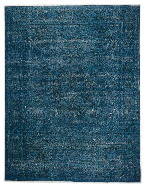 Epir Turquoise Vintage Wool Handmade Area Rug 9'6" x 12'3"