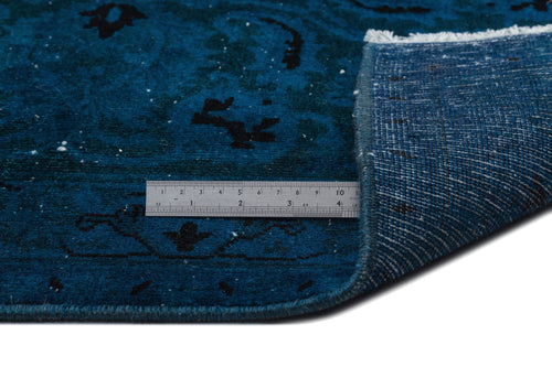 Epir Turquoise Vintage Wool Handmade Area Rug 9'3" x 12'6"