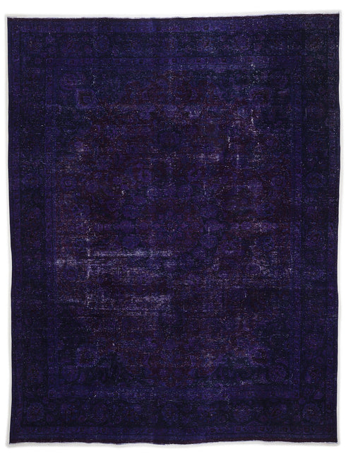 Epir Purple Vintage Wool Handmade Area Rug 9'7" x 12'6"