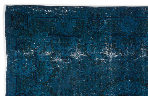 Epir Turquoise Vintage Wool Handmade Area Rug 9'6" x 11'11"