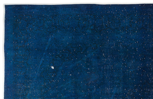 Epir Blue Vintage Wool Handmade Area Rug 9'6" x 13'7"