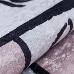 Kids Pink Rug – Non Slip Washable Digital Print Carpet for Playroom Floor Mat