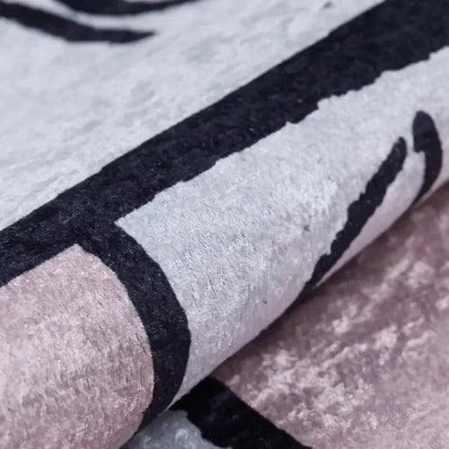 Kids Pink Rug – Non Slip Washable Digital Print Carpet for Playroom Floor Mat