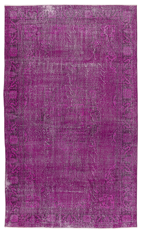Atina Pink Vintage Wool Handmade Area Rug 6'3" x 10'6"