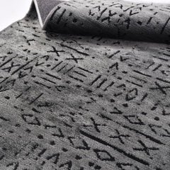 Geometric Cotton Rug – Natural Latex Rug With Non Slip Backing, 7 mm Pile