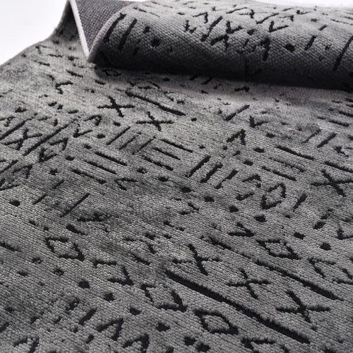 Geometric Cotton Rug – Natural Latex Rug With Non Slip Backing, 7 mm Pile