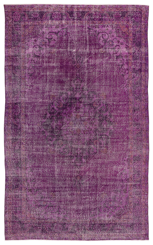 Atina Pink Vintage Wool Handmade Area Rug 6'7" x 10'11"