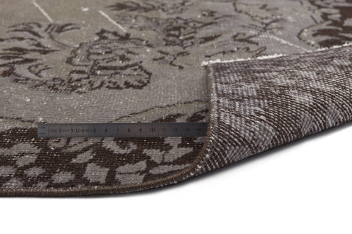 Atina Grey Vintage Wool Handmade Area Rug 5'5" x 9'1"