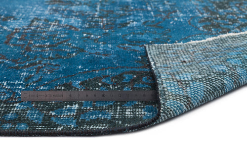 Atina Turquoise Vintage Wool Handmade Area Rug 5'7" x 9'1"