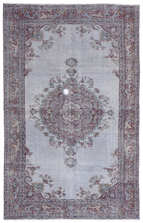 Atina Blue Vintage Wool Handmade Area Rug 4'0" x 13'5"