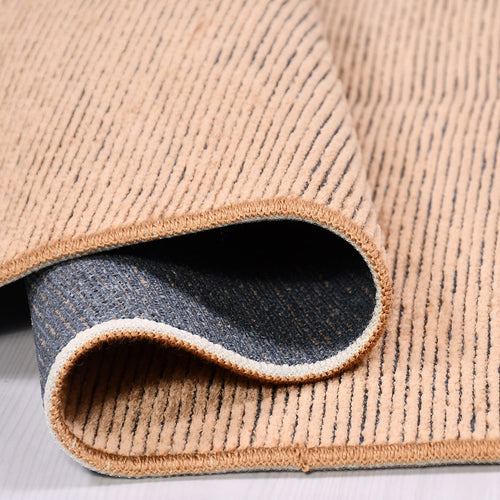 Natural Latex Area Rug – Modern Cotton 7 mm Pile Non Slip Jacquard Woven Rug