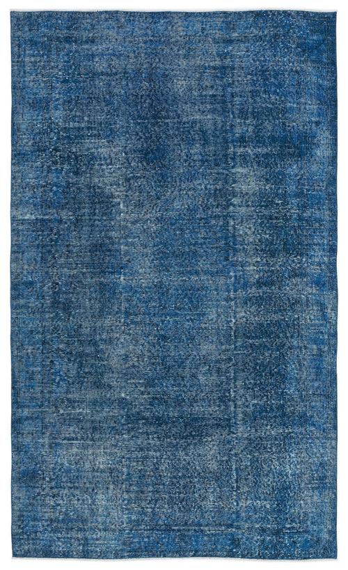 Atina Turquoise Vintage Wool Handmade Area Rug 5'3" x 9'0"
