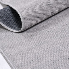 Natural Latex Area Rug - Modern Cotton Grey 7 mm Pile Non Slip Carpet