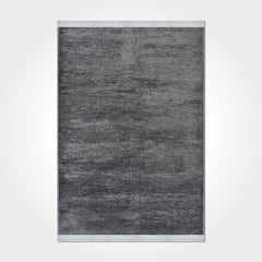 Natural Latex Area Rug – Anthracite Cotton, 7 mm Pile | Non Slip Durable Floor Covering
