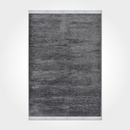 Natural Latex Area Rug – Anthracite Cotton, 7 mm Pile | Non Slip Durable Floor Covering