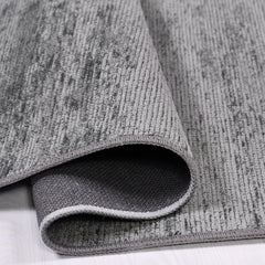 Natural Latex Area Rug – Anthracite Cotton, 7 mm Pile | Non Slip Durable Floor Covering