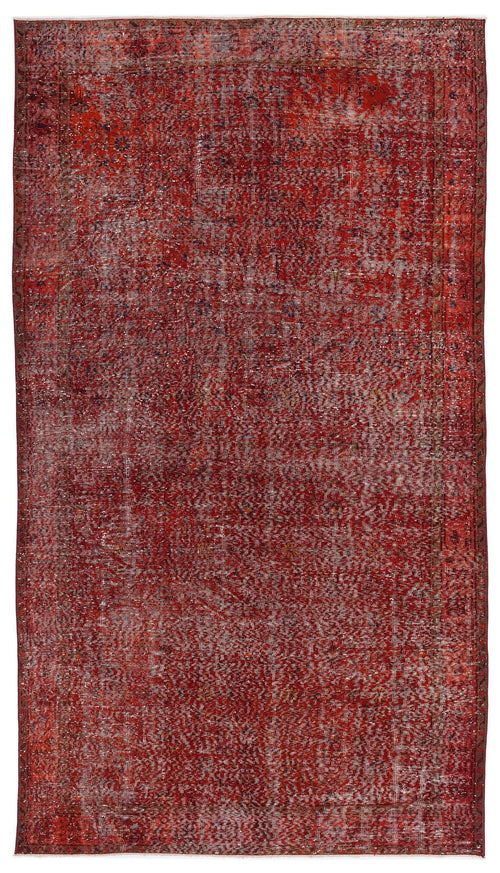 Atina Red Vintage Wool Handmade Area Rug 6'0" x 10'11"