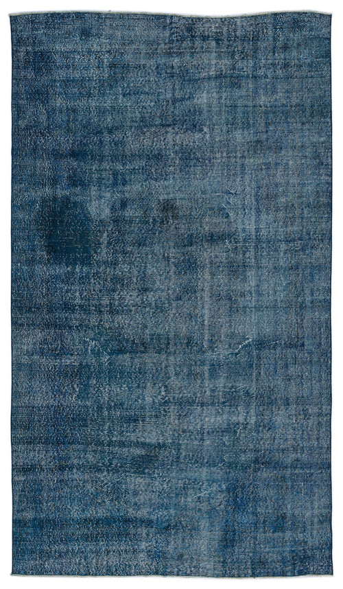 Atina Turquoise Vintage Wool Handmade Area Rug 6'4" x 11'1"