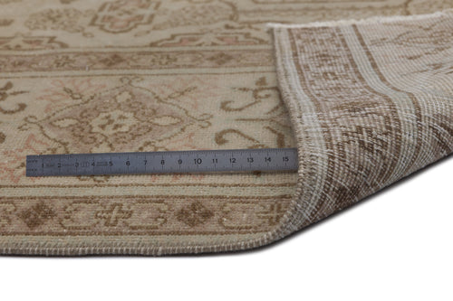 Atina Brown Vintage Wool Handmade Area Rug 5'1" x 11'5"