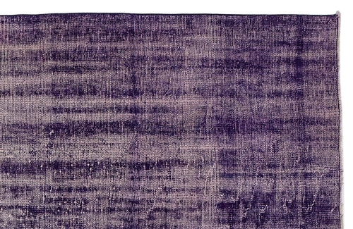 Atina Purple Vintage Wool Handmade Area Rug 7'10" x 12'4"