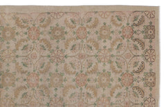 Atina Cream Classic Wool Handmade Area Rug 5'10" x 9'2"