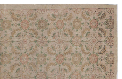 Atina Cream Classic Wool Handmade Area Rug 5'10" x 9'2"