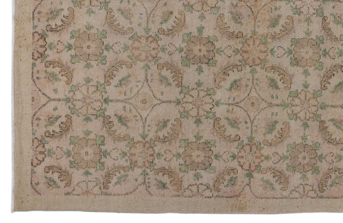 Atina Cream Classic Wool Handmade Area Rug 5'10" x 9'2"