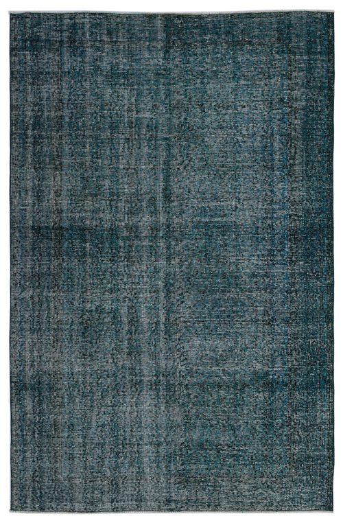Atina Turquoise Vintage Wool Handmade Area Rug 5'10" x 9'1"