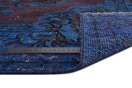 Atina Turquoise Vintage Wool Handmade Area Rug 5'11" x 9'5"