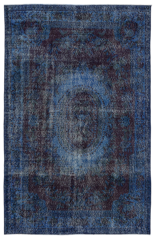 Atina Turquoise Vintage Wool Handmade Area Rug 5'11" x 9'5"