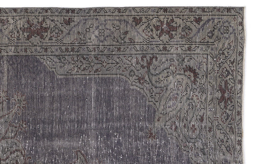 Atina Grey Vintage Wool Handmade Area Rug 6'3" x 10'0"