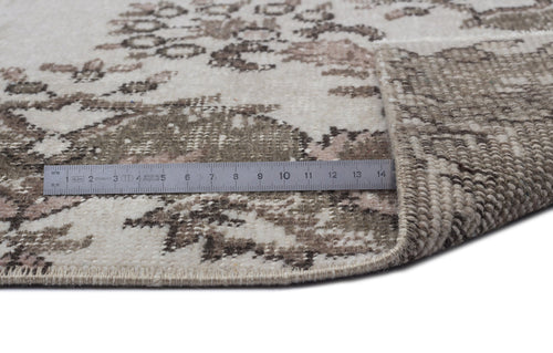 Atina Brown Classic Wool Handmade Area Rug 6'0" x 9'0"