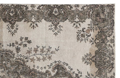 Atina Brown Classic Wool Handmade Area Rug 6'0" x 9'0"