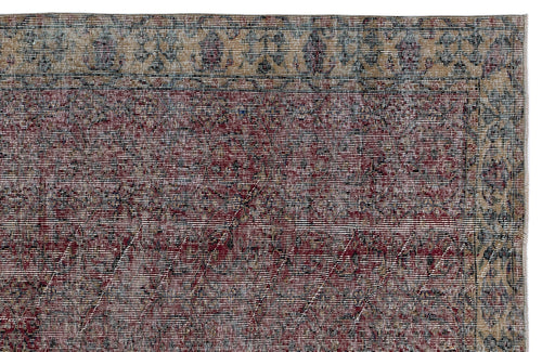 Atina Brown Vintage Wool Handmade Area Rug 4'9" x 8'0"