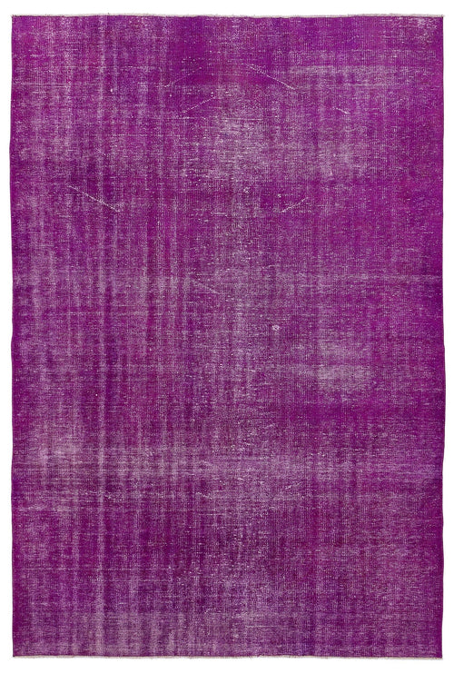 Atina Pink Vintage Wool Handmade Area Rug 6'0" x 9'3"