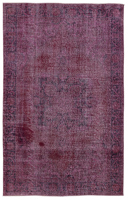 Atina Red Vintage Wool Handmade Area Rug 6'1" x 9'7"