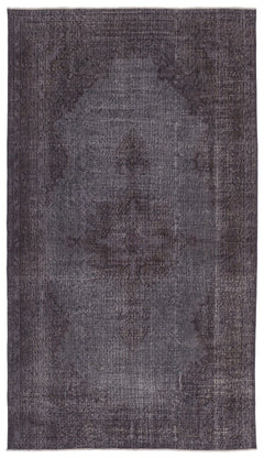 Atina 8929 Purple Vintage Wool Handmade Area Rug 5'1" x 9'1"