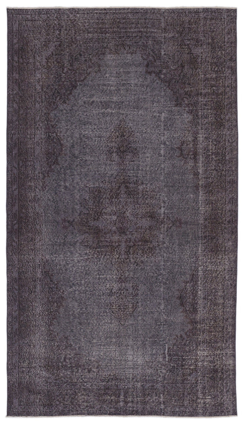 Atina 8929 Purple Vintage Wool Handmade Area Rug 5'1" x 9'1"