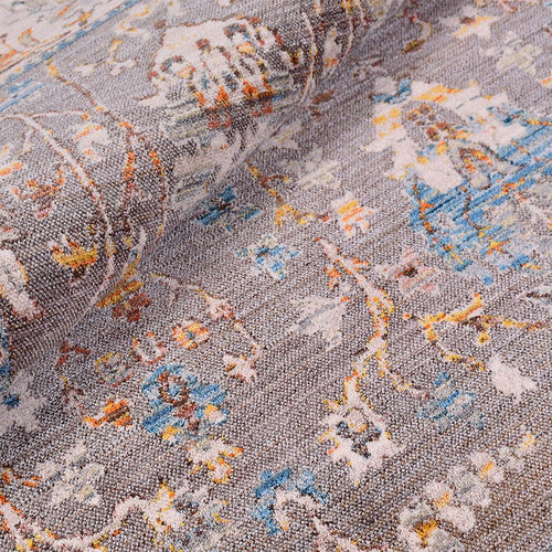 Lennon Cream Mink Frame Degrade Machine Made Area Rug