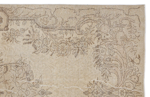 Atina 9051 Beige Vintage Wool Handmade Area Rug 5'9" x 9'5"