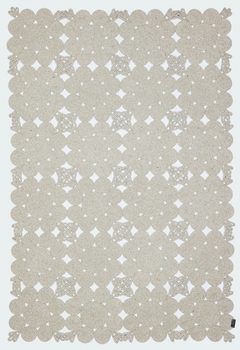 Handmade Jute Rug – Beige Geometric Area Carpet With Cotton Yarn, Non Shedding