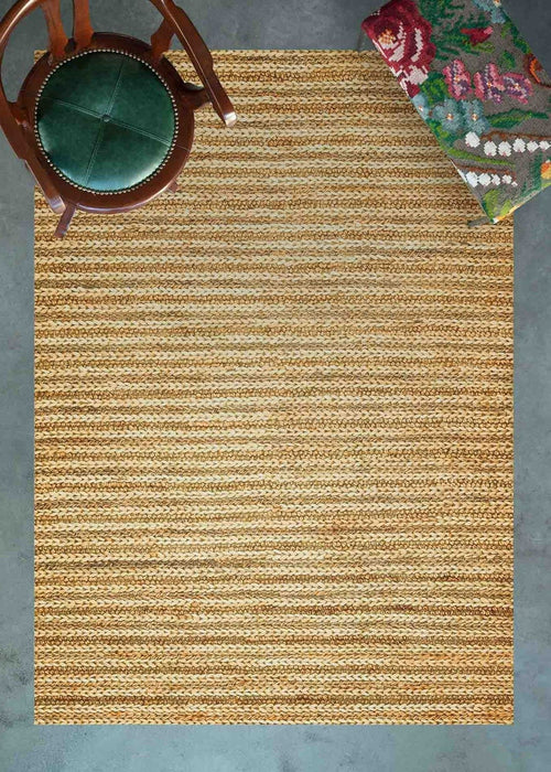 Modern Digital Print Rug – Columbus Gold Area Rug With Fringed Cotton Base