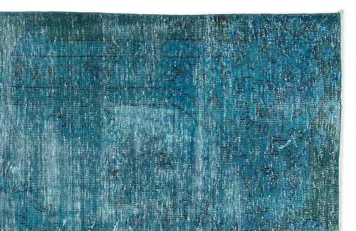 Atina 9522 Turquoise Vintage Wool Handmade Area Rug 6'1" x 9'10"