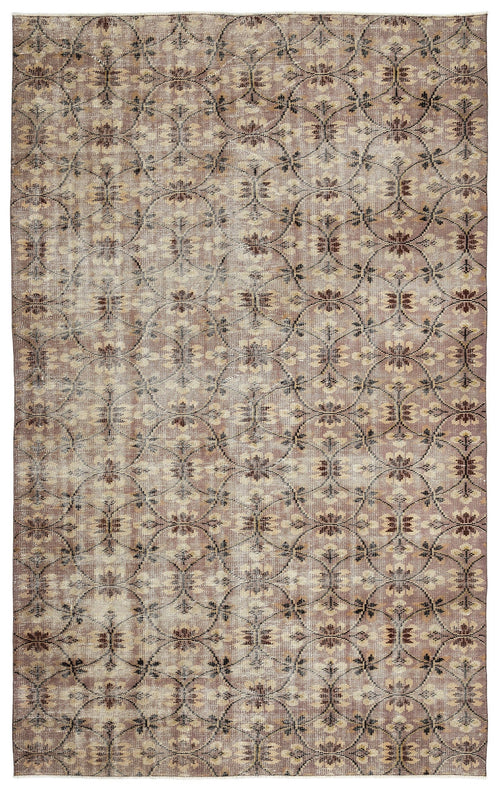 Atina 9679 Cream Vintage Wool Handmade Area Rug 5'11" x 9'7"