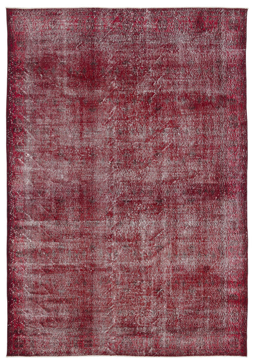 Atina Red Vintage Wool Handmade Area Rug 7'1" x 9'11"