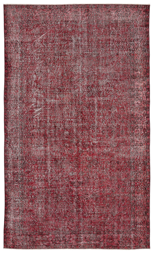 Atina Red Vintage Wool Handmade Area Rug 5'7" x 9'7"