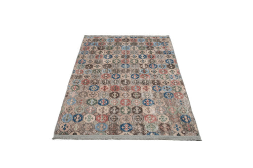 Grey Cotton Area Rug – Digital Print Chenille Carpet With Non Slip Backing