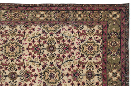Atina Brown Frame Wool Handmade Area Rug 5'0" x 9'2"